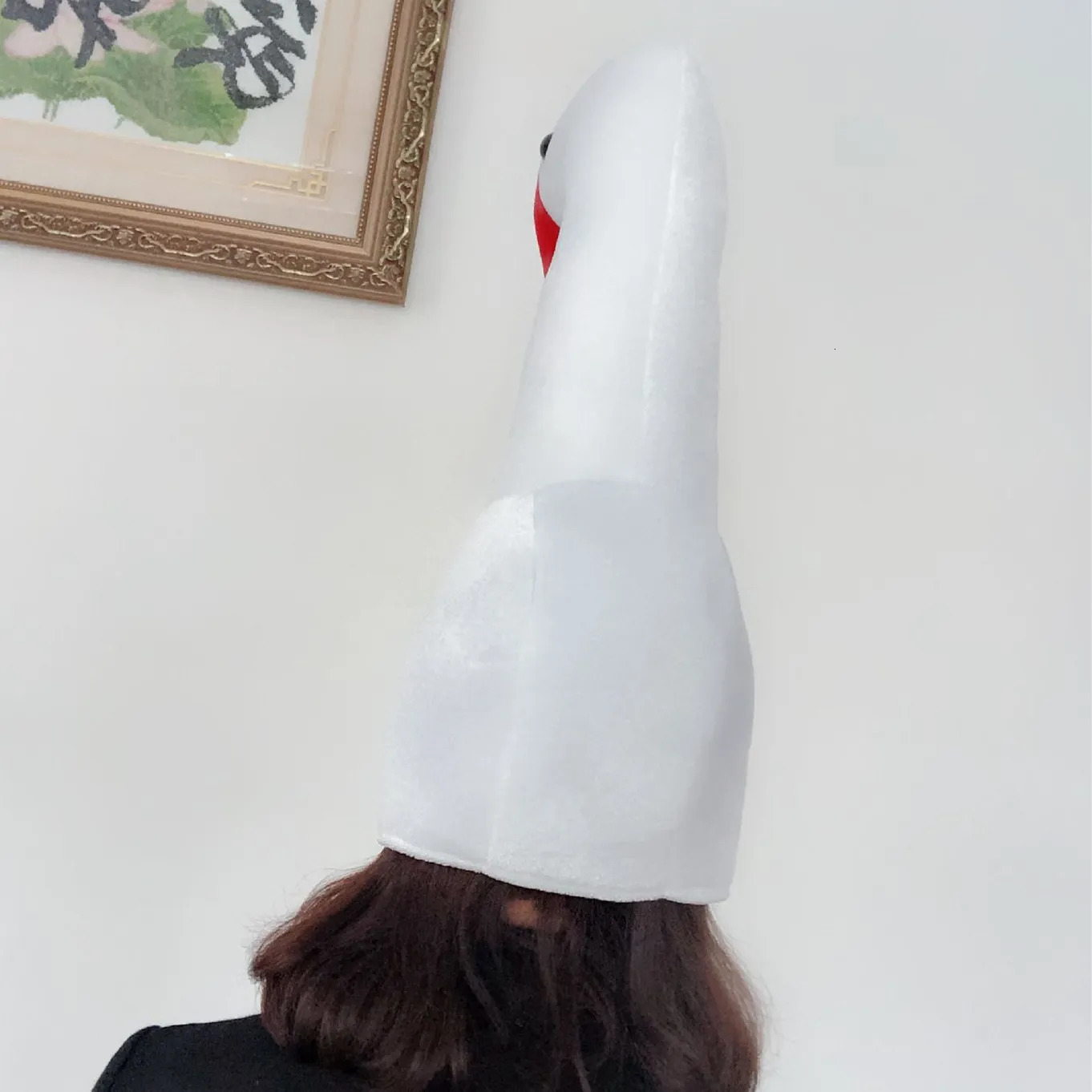 Cute Plush Great White Goose Hats For Women Men Novelty Creative Stereoscopic Swan Funny Party Supplies Po Props Caps 240103