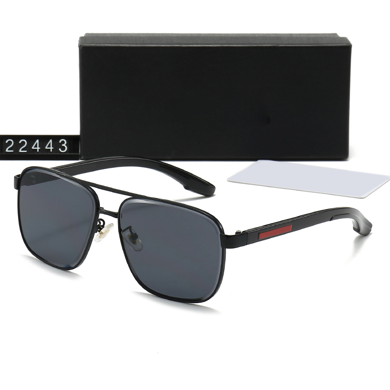 Fashion Designer Sunglasses Goggle Beach Sun Glasses For Man Woman Good Quality Triangular signature with box