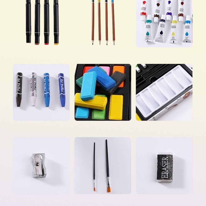 Pencils Art set Painting Set Watercolor Pencil Crayon Water Pen Drawing Board Doodle Supplies Kids Educational Toys Gift 221108