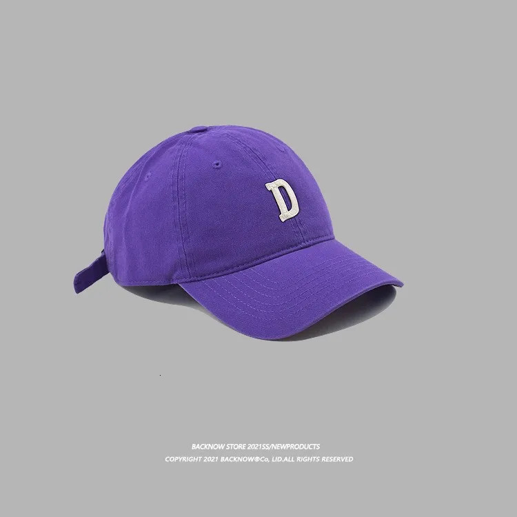 Purple Hat Light Softtop Baseball Cap Hard Yam Beret Fishermans Knit Woman 240103