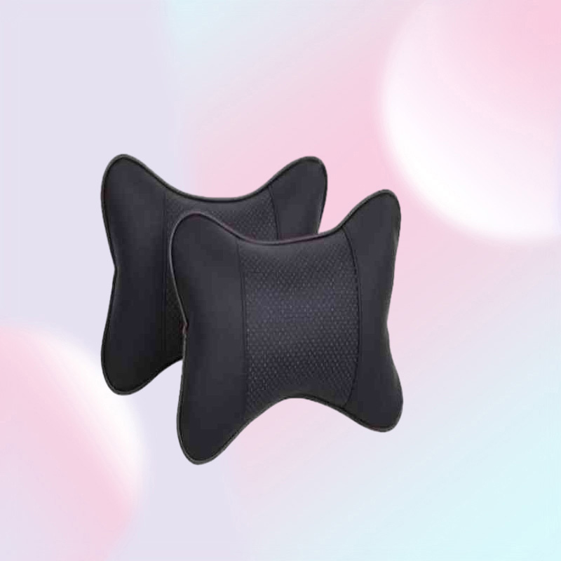 car PU Breathable Mesh Headrest for SEAT Altea Toledo MK1 MK2 Ibiza Cupra Leon Cupra For Skoda Fabia Rapid octavia H220422