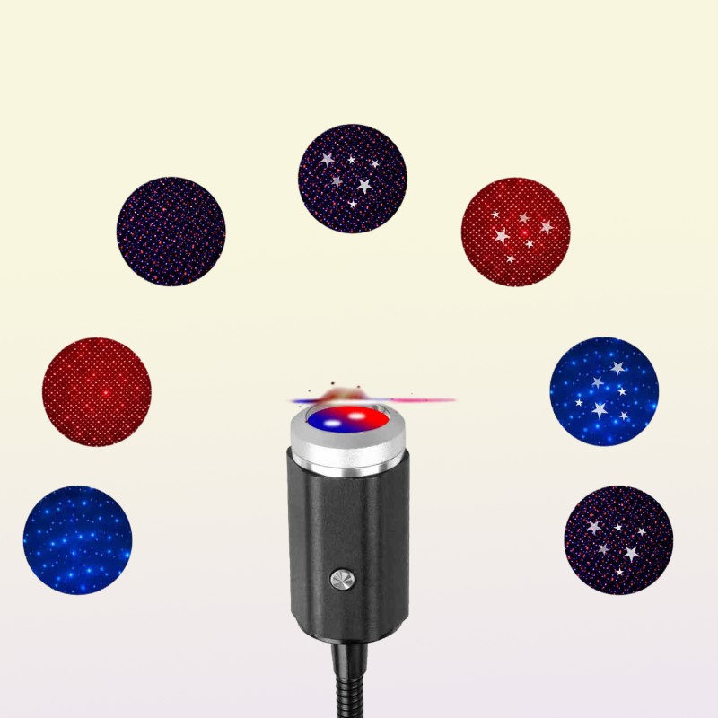 starry sky roof 3 Colors USB Starry Sky Projector LED Night Lights Plug in Car Atmosphere Ambient Star Galaxy Lamp Light Roof Ceil