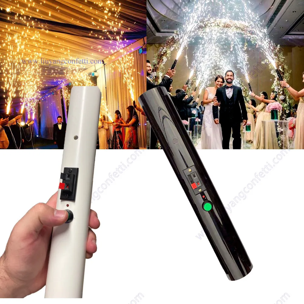 Other Event Supplies Hand Held Cold Pyro Shooter Ignition hine Reusable Firewor Fountain Portable Firing System Wedding Stage Party Dj Mariage 230803