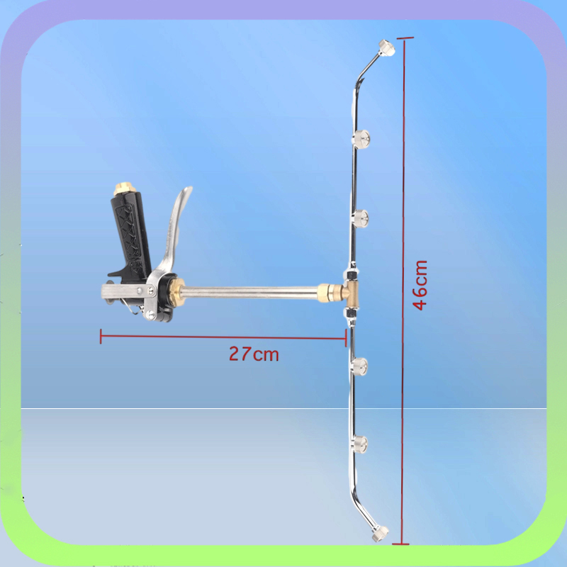 6 Holes Agricultural Stainless Steel Atomizing Nozzle Fruit Tree Spray Gun Pesticide Sprinkler Garden Irrigation Sprayer 2205252424176