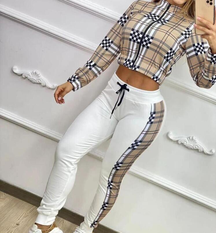 2024 New Women 2 Piece Sets Casual Long Sleeve Tracksuits Sport Suits Jogging Letter Harajuku Sportwear