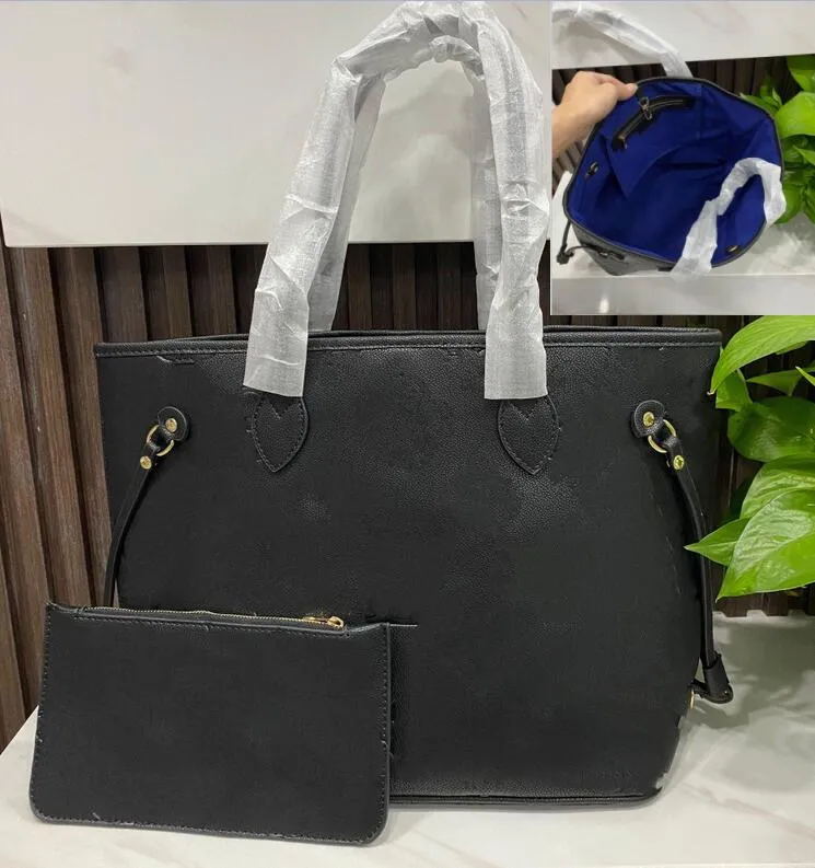 Designer tote bag large Handbags with wallet purse Fashion Leather Brown lattice shoulder Bags high Luxury Classic Flower Checked Shoulder bag