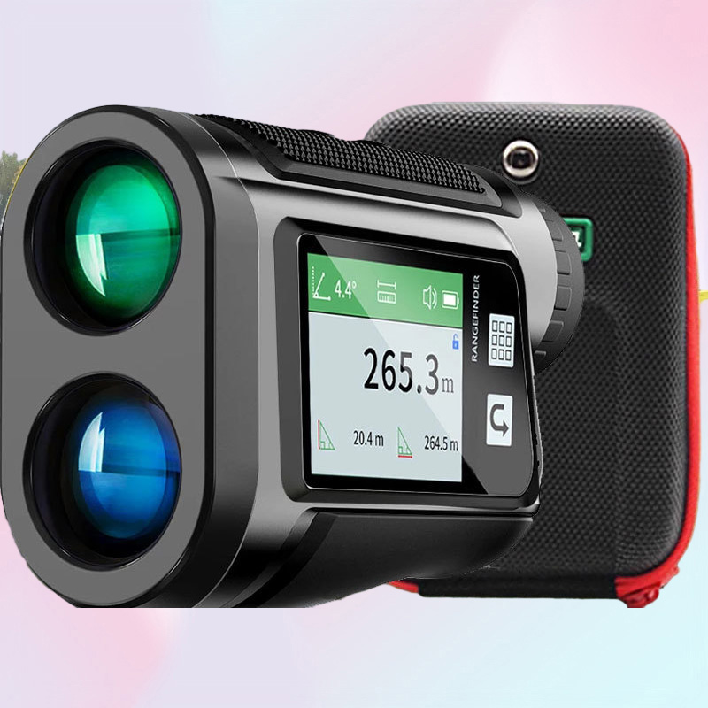 Telescopes touch screen Range Finder Golf Telescope rechargeable Laser rangefinder LCD Display Distance meter with FlagLock 600m