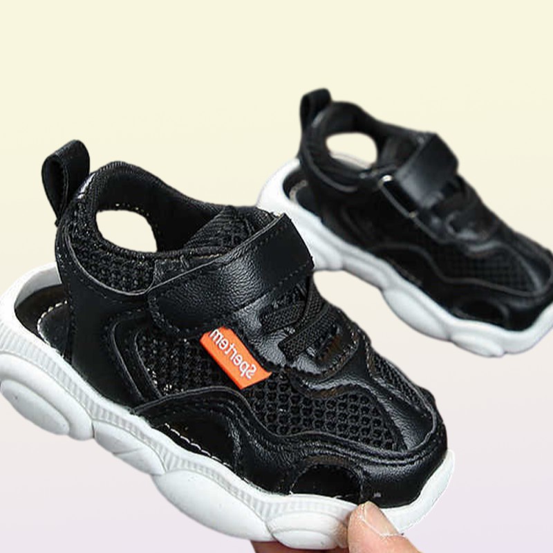 Children039s Summer Boys Leather Sandals Baby Flat Children Beach Shoes Kids Sports Soft Nonslip Casual Toddler Sandals X0719