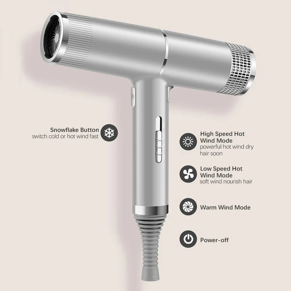 Powerful Hair Dryer with Diffuser Home Electrical Appliances Negative Ion Care Hair Dryer Professional Hairdressing Equipment 240102