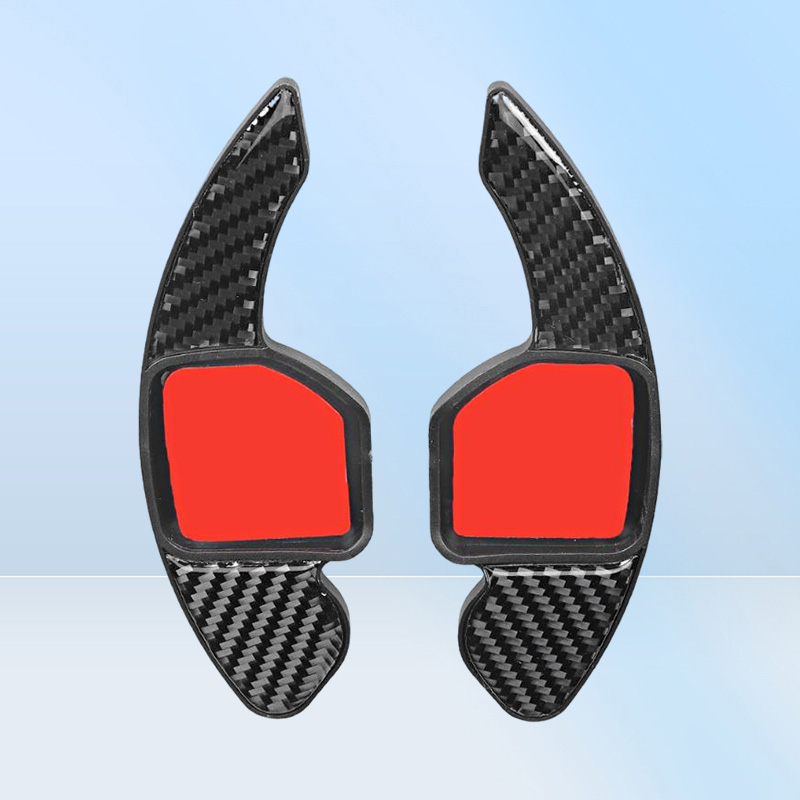 2025 new Steering Wheel Covers Pair Of Carbon Fiber Paddle Shifter Cover Fit For A3 A4L 201320224575706 Free shipping