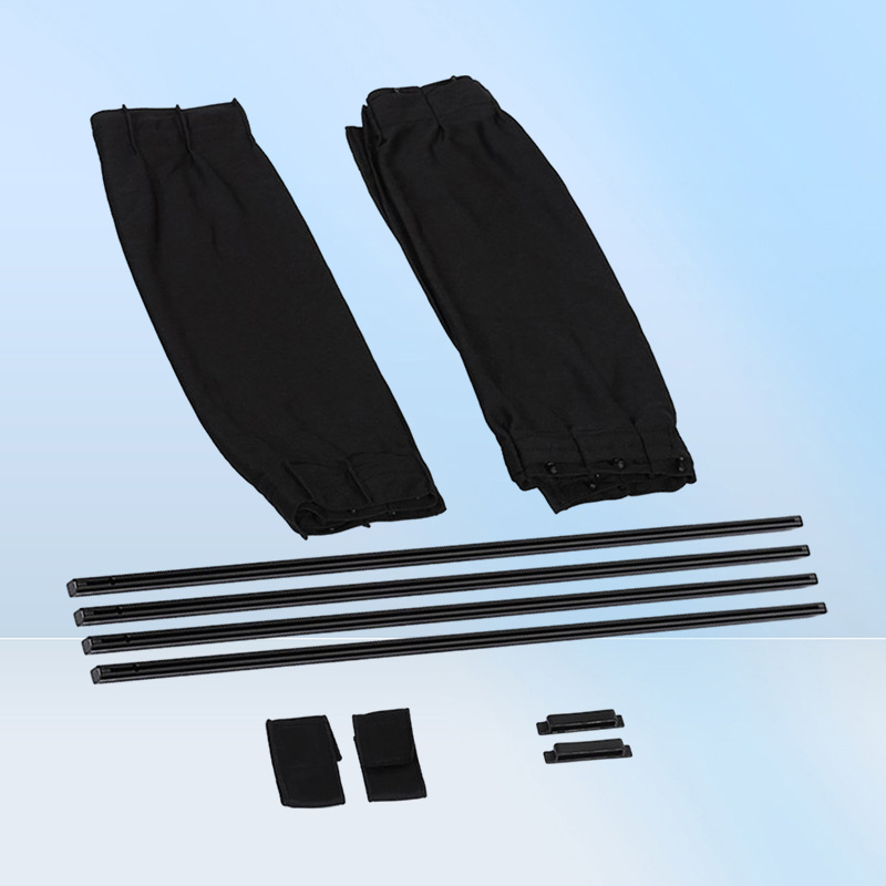 2025 new 2 x 50S Adjustable Black Car Side Window Sunshade Universal Auto Rear Block Interlock Curtain UV Sun Shade Visor5680424 Free shippi