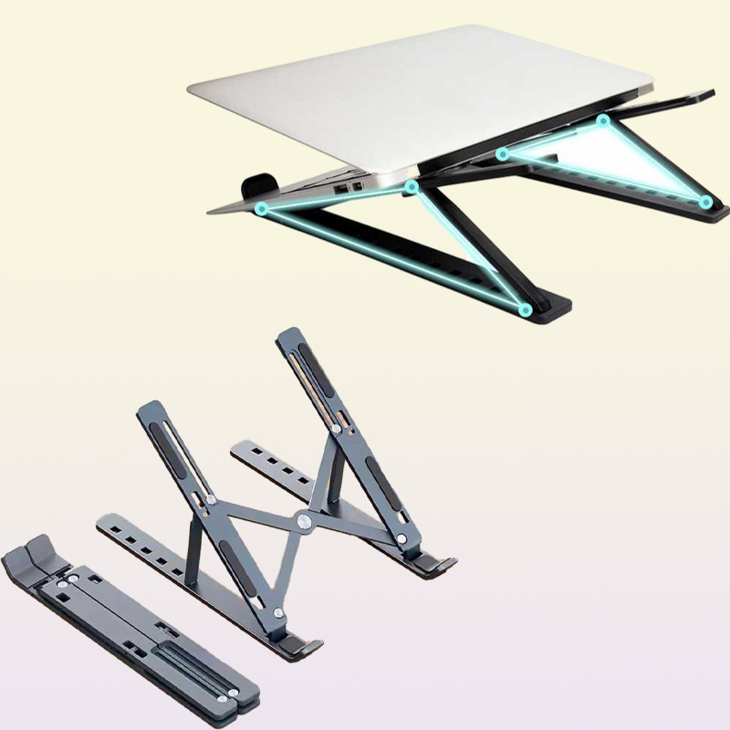 Tablet PC Stands Portable Laptop Stand Foldable Notebook Support Laptop Base Macbook Pro Holder Adjustable Bracket Computer Access
