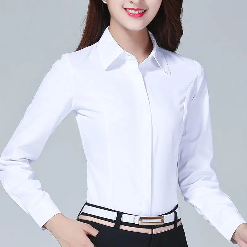White Shirt Women's Long Sleeve Cotton Ol Blouse Women Blusas Ropa De Mujer 240102