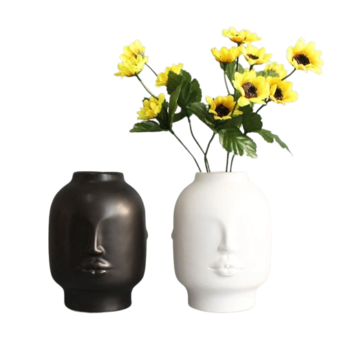 Nordic Ins Style Creative Personality Face Vase Modern Minimalist Lips Ceramic Floral Home Bar Bookstore Decoration Ornaments 21045964734