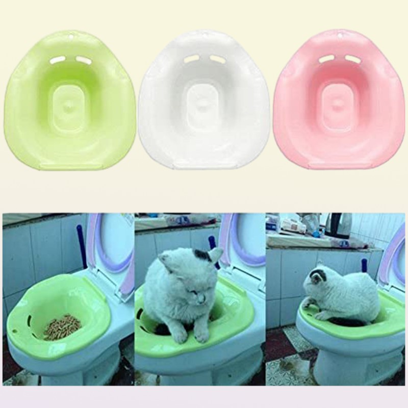 Other Cat Supplies HIMISS Plastic Pet Toilet Training Kit Cleaning System Litter Color Tray Potty Urinal 2211087744715