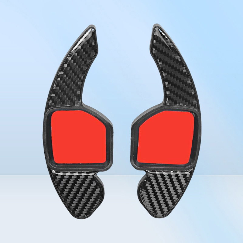 2025 new Steering Wheel Covers Pair Of Carbon Fiber Paddle Shifter Cover Fit For A3 A4L 201320224575706 Free shipping