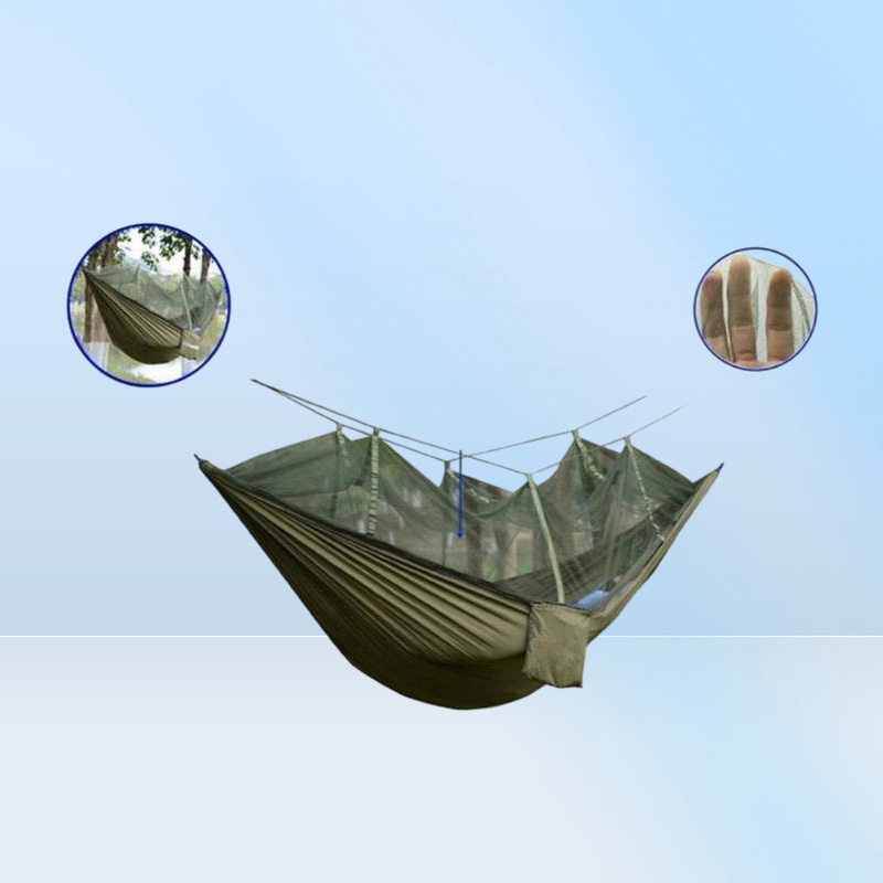 Outdoor Camping Waterproof Anti-Mosquito Hammock + Sky Sn Canopy Hammock Wild Camping Aerial Swing Accommodate