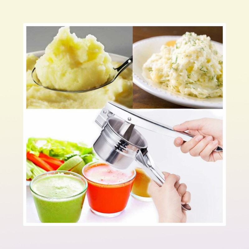 Fruit Vegetable Tools Potato Masher and Ricer Manual Juicer Squeezer Press Baby Food Supplement Machine Multifunctional Kitchen CF2991265