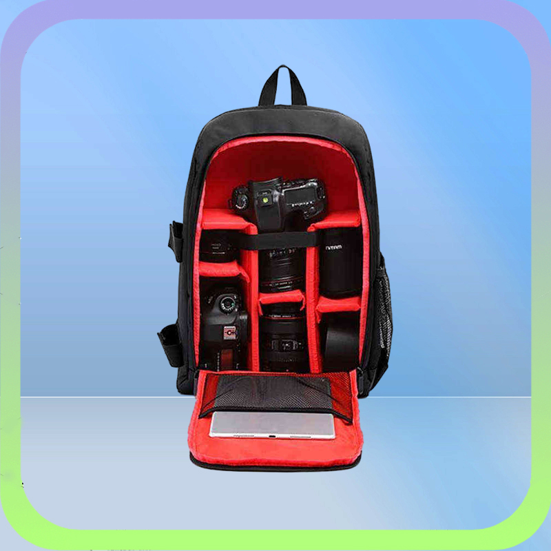 Waterproof DSLR Backpack DLSR Po Bag MultiFunctional Outdoor Camera Bag Backpack Case for DSLR Bag Lens Big AA220324