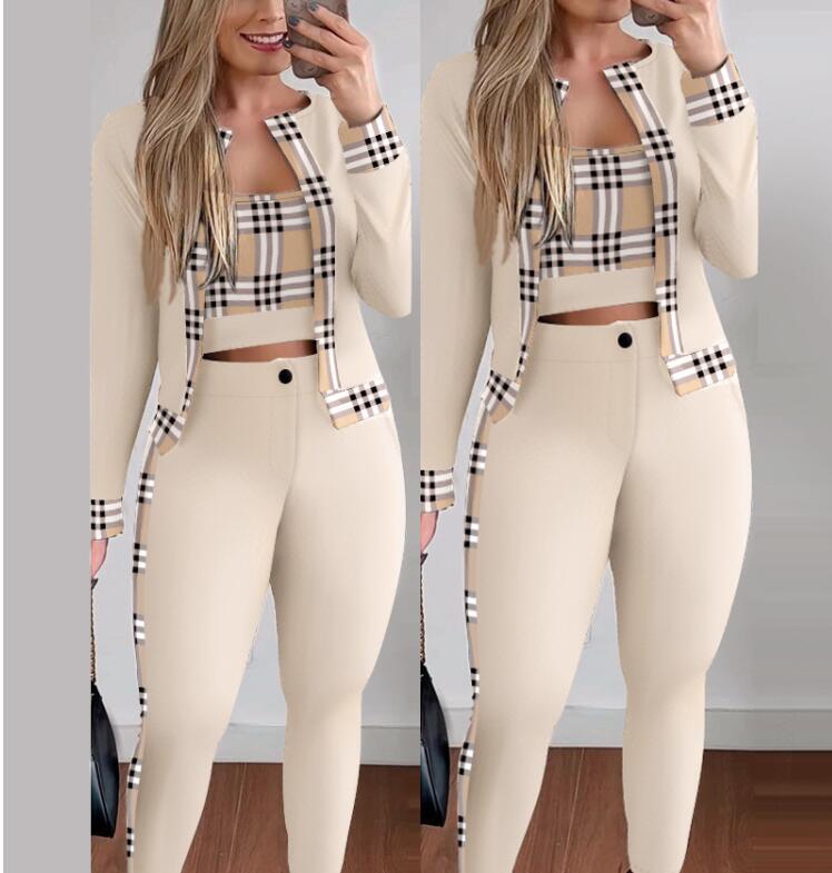 New woman Tracksuits Set Top and Pants Women Clothes Casual 3pcs Outfit Sports Suit jogging suits Sweatsuits Jumpsuits