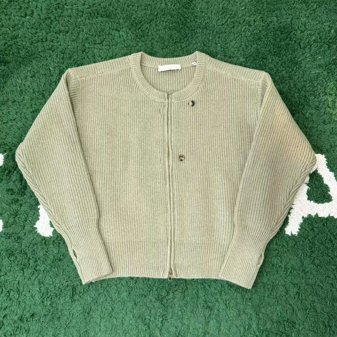 Luxury Brand Our Legacy Knitted Solid Cardigan Loose Zipper Sweater Casual Wool Knitted Women High Quality Oversizes knitted Sweater