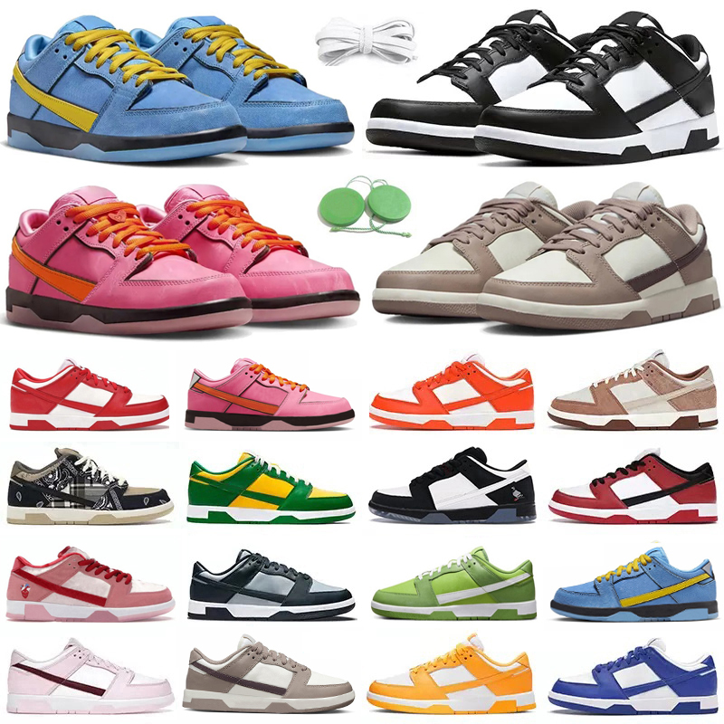 Casual Shoes Men Women Sneaker Panda White Black Unc Blue Grey Fog Medium Olive Triple Pink Diffused Taupe Sanddrift Platform Mens Trainers Sports Sneakers Shoe GAI