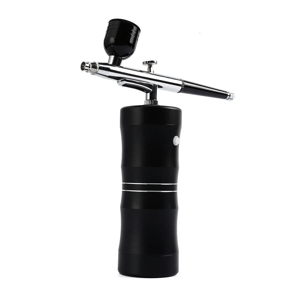 Top 0.3mm Mini Air Compressor Kit Air-Brush Paint Spray Gun Airbrush For Nail Art Tattoo Craft Cake Nano Fog Mist Sprayer 240103