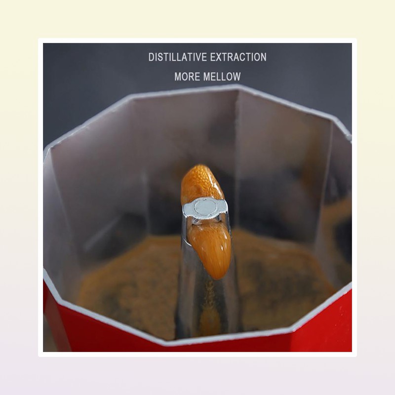 Aluminum Mocha Coffee Pot Italian Coffee Maker Portable Coffee Kettle Kitchen Tools Stovetop Percolator Espresso Pot Moka Pots2151896