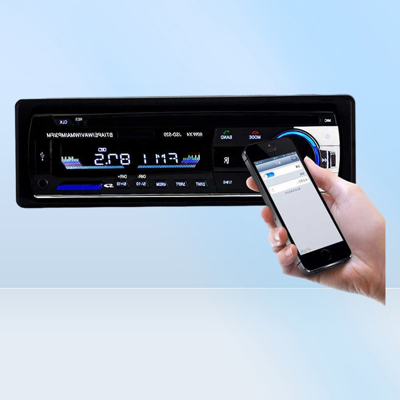 2025 new Other Auto Electronics Podofo Autoradio Car Radio Stereo Bluetooth FM Aux Input Receiver SD USB JSD-520 12V In-dash 1 din o MP3 Mul