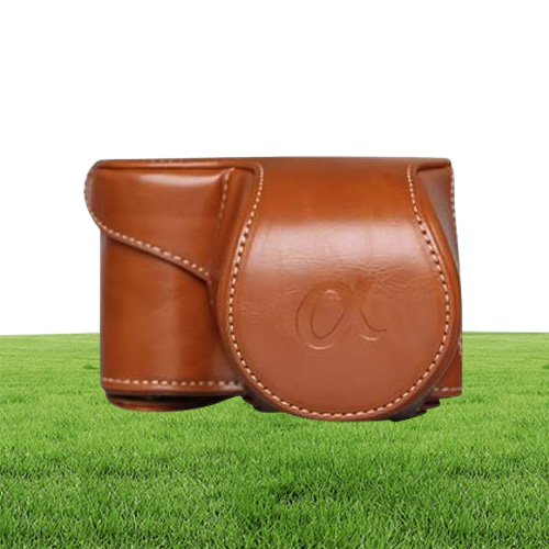 Superior Quality Leather Camera Bag Case Cover Pouch For Sony A6000 A6300 NEX6 Mar02