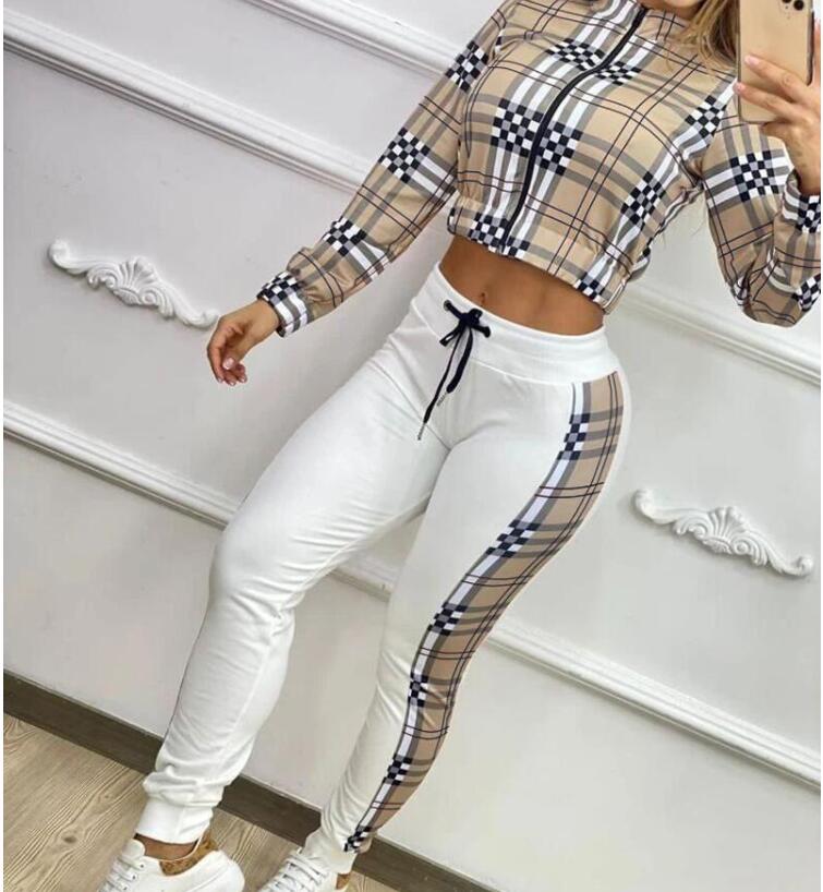 2024 New Women 2 Piece Sets Casual Long Sleeve Tracksuits Sport Suits Jogging Letter Harajuku Sportwear