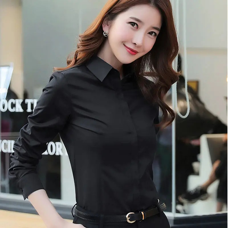 White Shirt Women's Long Sleeve Cotton Ol Blouse Women Blusas Ropa De Mujer 240102