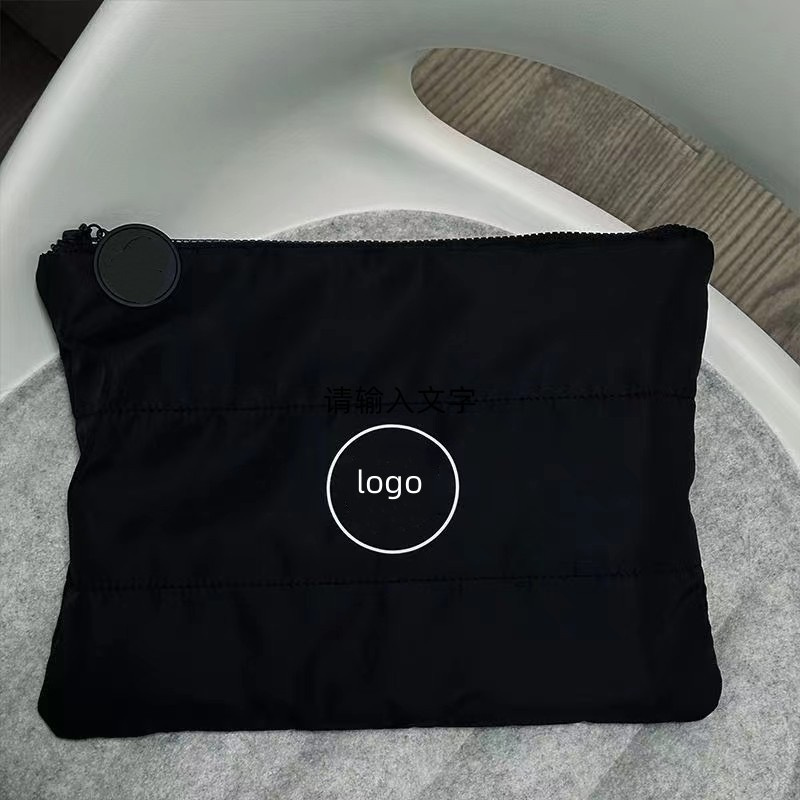 C Brand Cosmetic Bags For Girl Makeup Wash Bag Down Cotton Makeup Bag Travel Toiletry Kit For Women Black White Color Large Capacity Zipper Wallet Han