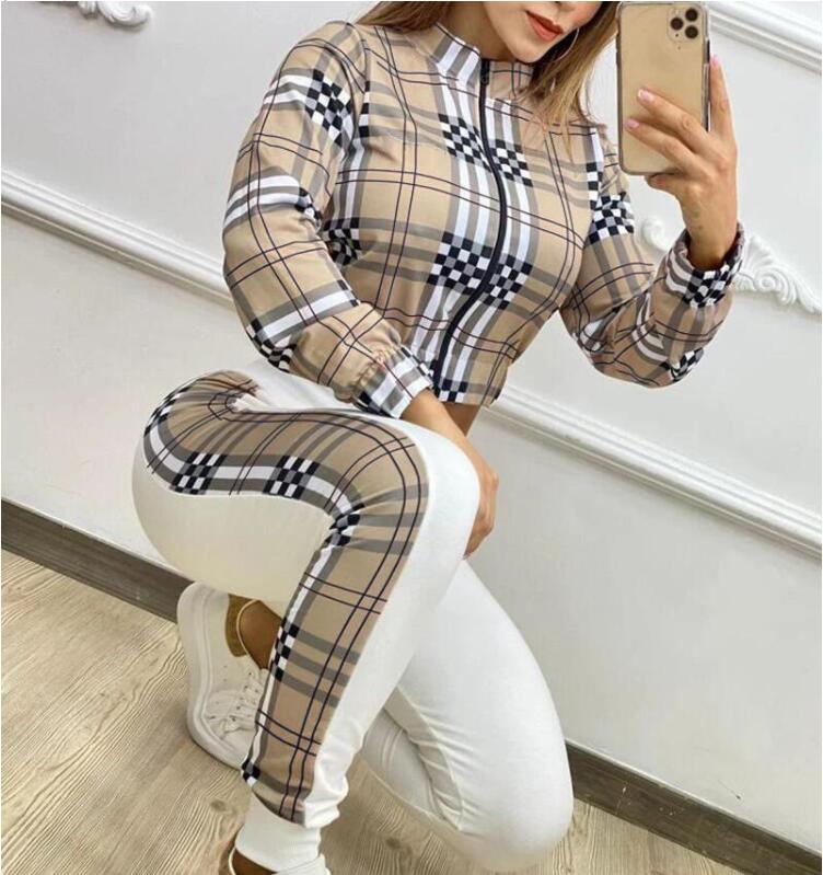 2024 New Women 2 Piece Sets Casual Long Sleeve Tracksuits Sport Suits Jogging Letter Harajuku Sportwear