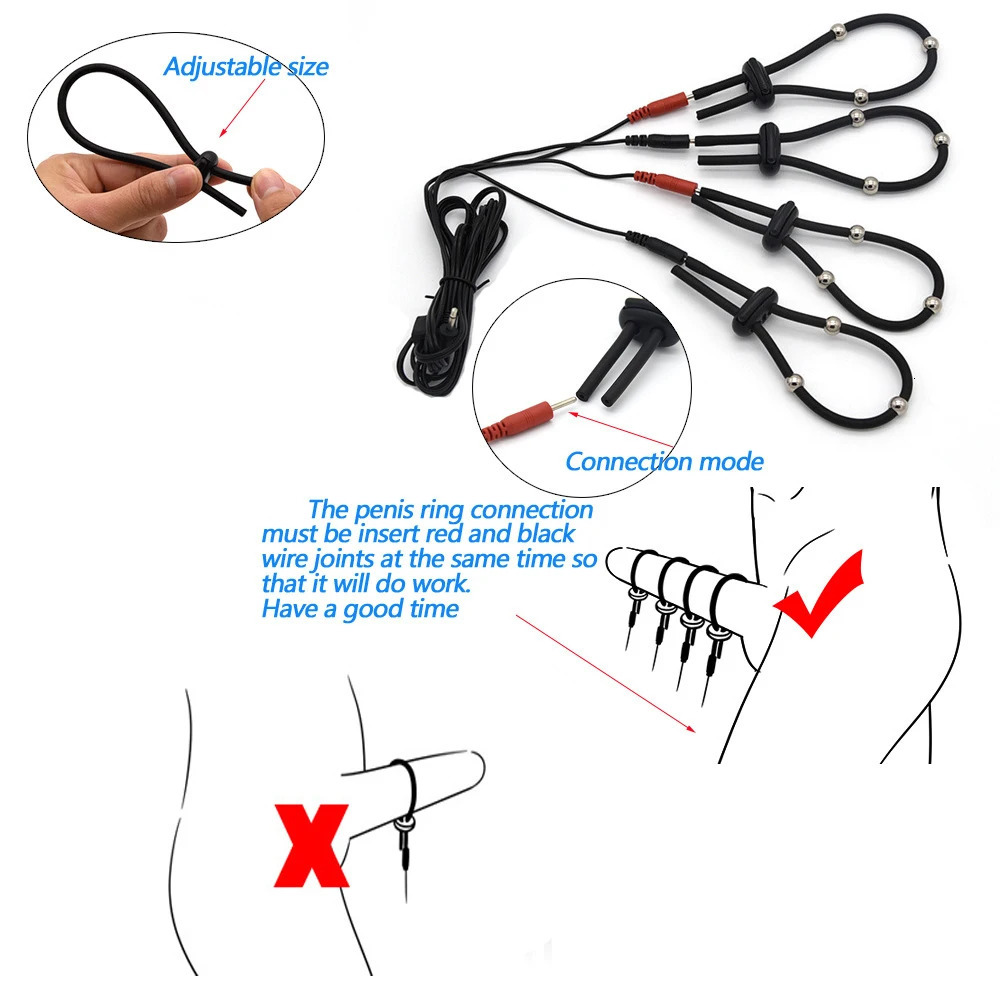 BDSM Electric Shock Anal Vagina Plug Urethral Catheter Penis Ring Electro Stimulator Nipple Clamp Massage Pad Sex Toys 240102