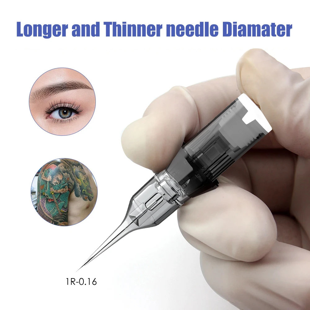100X Thunderlord Power Tattoo Needle Liner Shader Permanent Makeup Tattoo Cartridge 1R 7F For Universal Tattoo Rotary Pen est 240102