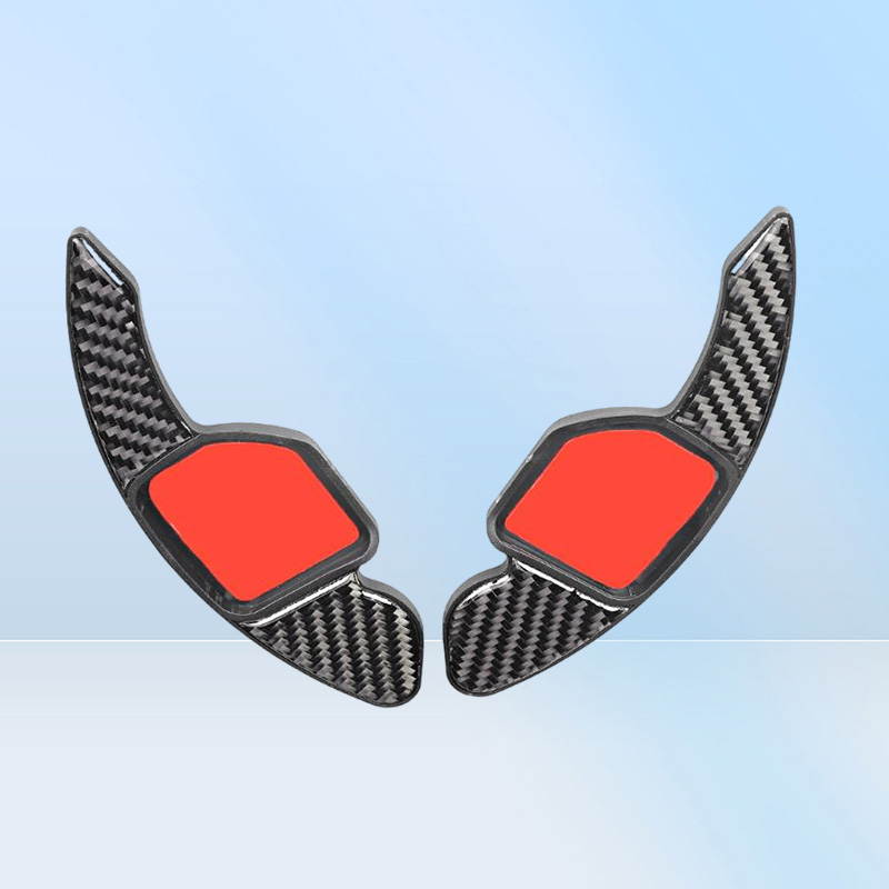 2025 new Steering Wheel Covers Pair Of Carbon Fiber Paddle Shifter Cover Fit For A3 A4L 201320224575706 Free shipping