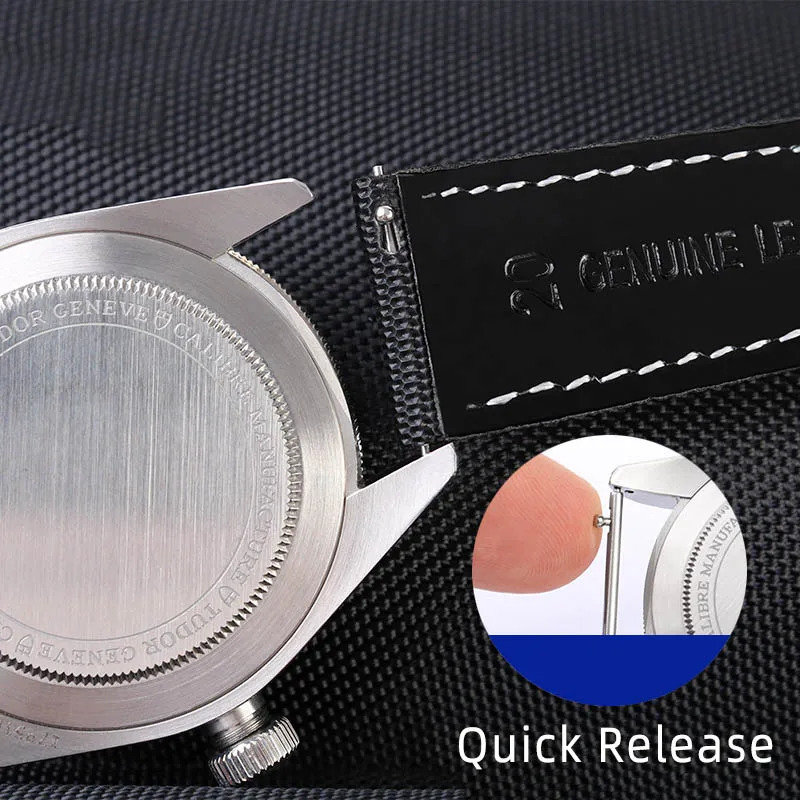 20mm 21mm 22mm 23mm 24mm Nylon Leather Watchband WATCH Men Women Canvas Fabric Watch Strap 240104