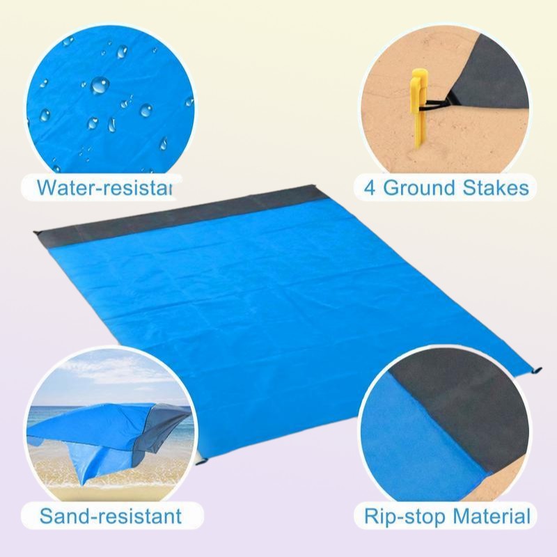 Outdoor Pads Sand Beach Blanket 82039039X79039039Oversized Large Mat Proof Picnic Camping Travel Hiking
