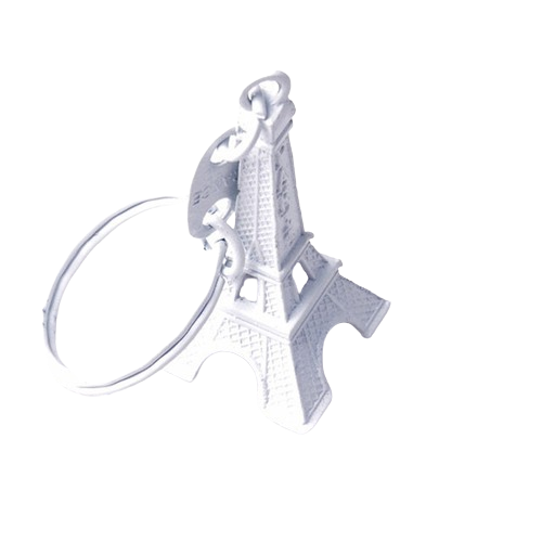 50pcslot Paris Eiffel Tower Keychain Mini Eiffel Tower Candy Color Keyring Store Advertising Promotion Service Equipment Keyfob