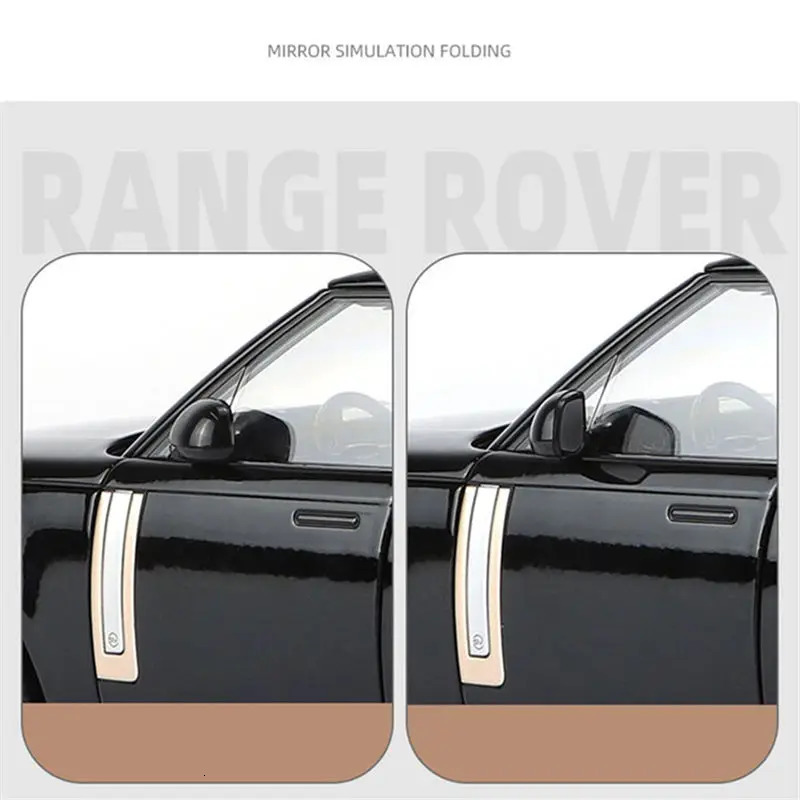 1/18 Land Range Rover SUV Alloy Car Model Diecast Metal Off-road Vehicle Car Model Sound and Light Simulation Kids Toy Gift 240103