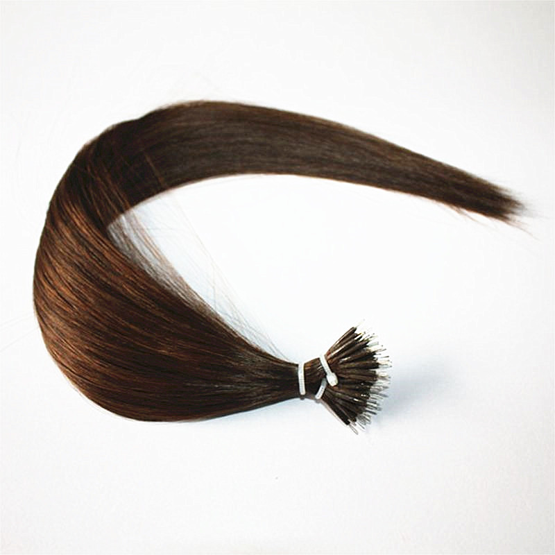 Straight 0.8g/Stand peruvian virgin Link Human Hair 100g Micro Beads None Remy Nano Ring Human Hair Extensions