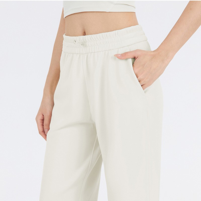 Women's Softstreme Pants Casual Straight Trousers Autumn and Winter Loose Outdoor Drawstring Straight Trousers Pant leg not open