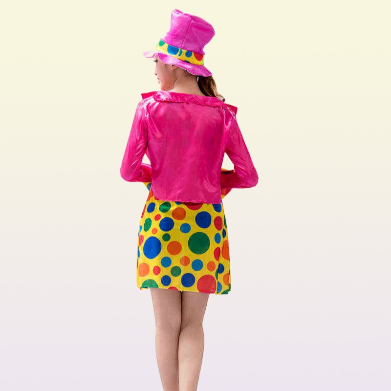 Halloween Adult Clown Jumpsuit Hat Man Women Joker Cosplay Costumes Cosplay Christmas Holiday Party Dress No Wig J2207137756634