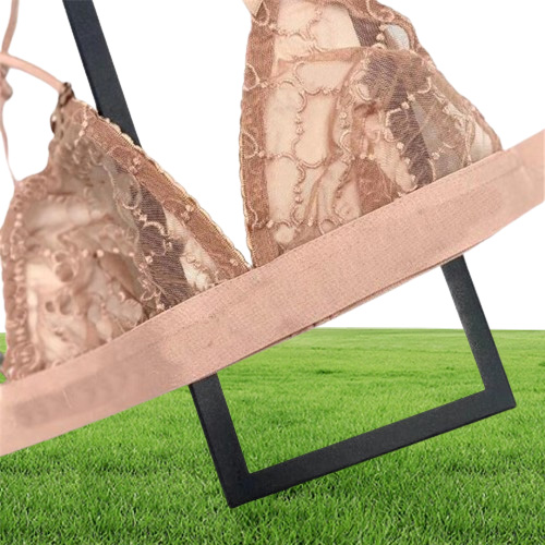 Sexy Women Lace Lingerie Designer Embroidery Letters Bikini Sleepwears Female Contrast Color Summer Underwear2701251