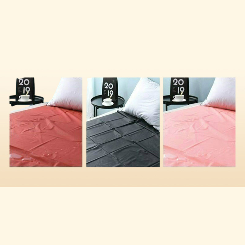 Waterproof Bed Sheet PVC Plastic Adult Sex Sexy Game Hypoallergenic Mattress Cover Full Queen King Bedding 2207081204991