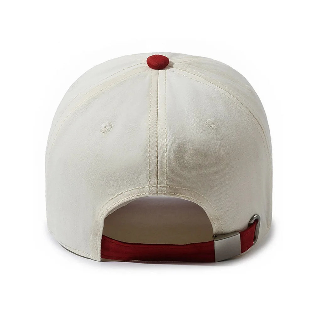 Women Baseball Caps Spring And Autumn Contrast Color Peaked Hats Dome Cotton 5660cm Embroidered Letters Personality In 240103