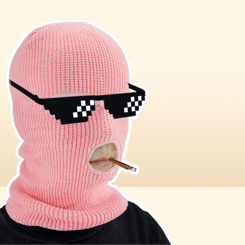 Cycling Caps Masks Dome Cameras Outdoor Balaclavas Full Face Cover Mask Warm Mask Autumn Robber Cool Knitted Men Head Neck Cycling