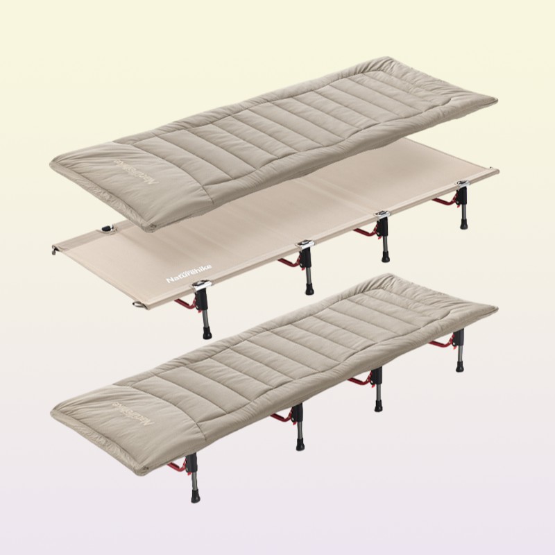 Camping bed Ultralight Soft cotton sleeping pad outdoor camping tent portable folding mattress Keep Warm 220504
