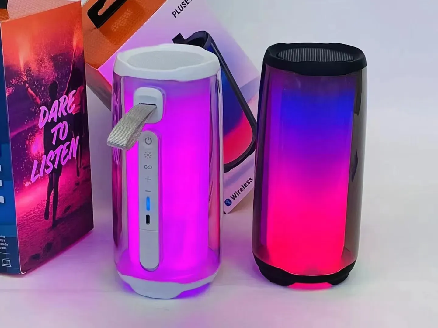 Wireless Bluetooth Speaker Waterproof Subwoofer Bass Music Speakers puff pulse 5 Portable Audio Full Screen Colorful